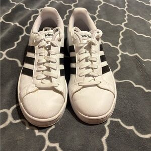 Adidas Classic White and Black Sneakers